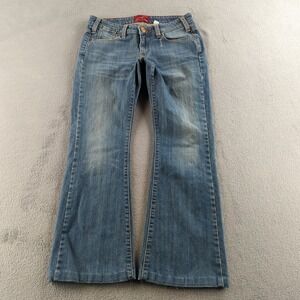 Vintage Levis Flare Jeans Womens 4M (Fits 28x28) Blue Faded 572 Low Rise Y2K